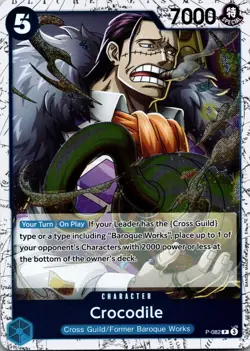 Crocodile (Pirate Foil) P-082 P Premium Booster -The Best- Vol. 2 One Piece NM - Image 1