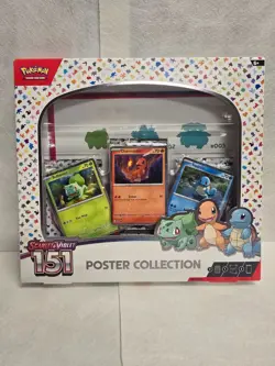Nintendo Pokemon TCG Scarlet & Violet - 151 Poster Collection Box - 3 Packs 820650853166 - Image 1