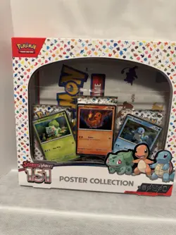 Nintendo Pokemon TCG Scarlet & Violet - 151 Poster Collection Box - 3 Packs 820650853166 - Image 1