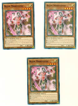 Set Of 3 Bujin Mahitotsu LIOV-EN012 Lightning Overdrive 1st Edition Yugioh - Image 1