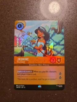 Disney Lorcana TCG Jasmine - Vine Expert 208/207 Epic Foil Attack Of The Vine - Image 1
