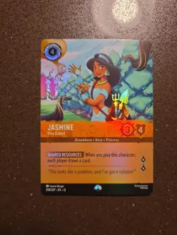 Disney Lorcana TCG Jasmine - Vine Expert 208/207 Epic Foil Attack Of The Vine - Image 2
