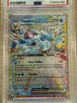 PSA 10 GEM MINT – 2025 Pokemon PRE-EN Prismatic Evolutions #026 Glaceon ex - Image 3