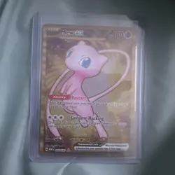 Mew ex Scarlet & Violet 151 UPC metal promo card 205/165 - Image 1