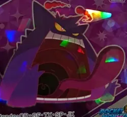 Gengar Holo Pokemon card Sticker Seal Wafer Snack HOLO #19 Japanese Nintendo - Image 1