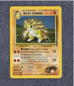 Brock’s Sandslash 23/132 - Gym Heroes Non Holo Rare Pokemon Card WOTC - LP - Image 1