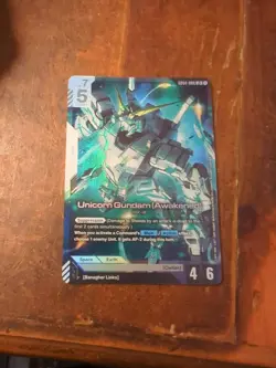 Gundam Card Game Phantom Aria - Unicorn Gundam (Awakened) GD04-066 LR - Image 1