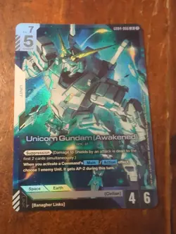 Gundam Card Game Phantom Aria - Unicorn Gundam (Awakened) GD04-066 LR - Image 2