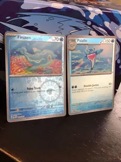 Pokemon TCG Finizen & Palafin Card Lot (2) - 059/167, 022/084 - Image 1