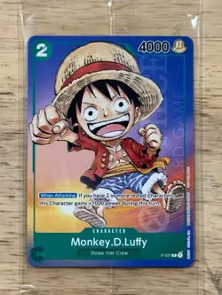 Monkey D. Luffy P-037 Promo RARE Gen Con 2023 One Piece Card Game English - Image 1