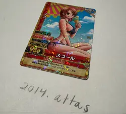 One Piece Berry Match Nami C250-W R7 Holo Card Bandai Japan 2010 Rare - Image 1
