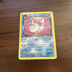Dark Vaporeon 45/82 Uncommon Team Rocket Pokemon Card - Image 1