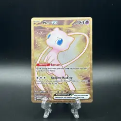 Mew EX GOLD METAL 205/165 Scarlet & Violet 151 Promo Card Pokemon TCG - Image 1