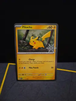 Pikachu - (Holiday Calendar) 025/165 Miscellaneous Cards & Products Holo - Image 1