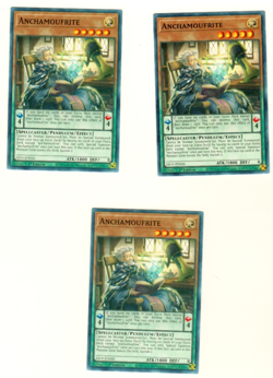 Set Of 3 Anchamoufrite LIOV-EN026 Lightning Overdrive 1st Edition Yugioh Card - Image 1