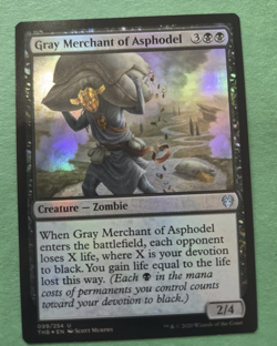 Gray Merchant of Asphodel - 99 - NM - Foil Uncommon - Theros Beyond Death - Image 1