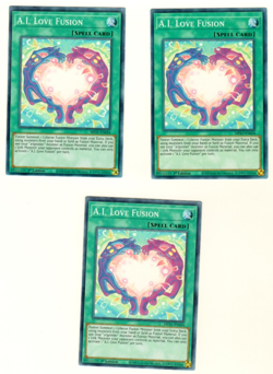 Set Of 3 A.I. Love Fusion Tin Of Ancient Battles 2021 1st Edition Yugioh - Image 1