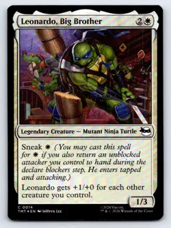 Leonardo, Big Brother Teenage Mutant Ninja Turtles Magic: The Gathering Foil - Image 1