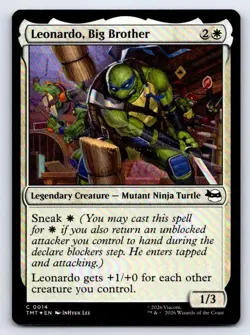 Leonardo, Big Brother Teenage Mutant Ninja Turtles Magic: The Gathering Foil - Image 1