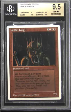 1994 MTG SUMMER MAGIC GOBLIN KING BGS 9.5 - Image 1
