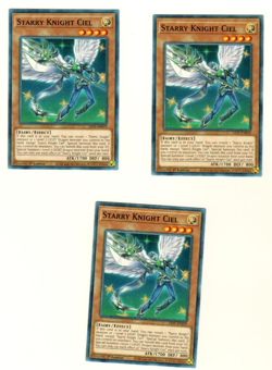 Set Of 3 Starry Knight Ciel LIOV-EN019 Lightning Overdrive 1st Edition Yugioh - Image 1