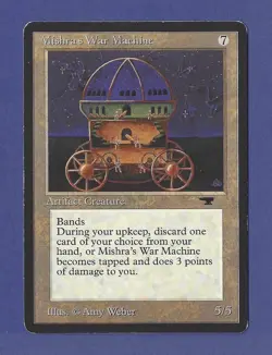 1994 Magic the Gathering - Mishra's War Machine - Antiquities MTG - Image 1