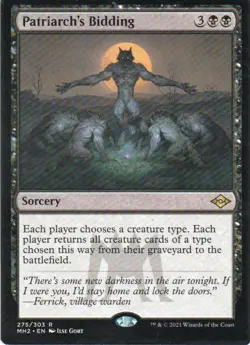 MTG: Modern Horizons 2: Patriarch's Bidding: Lightly Played Condition - Image 1