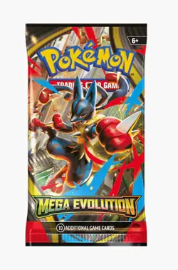 Pokemon TCG Mega Evolution Lucario Booster Pack 10 Cards English 1 Pack - Image 1