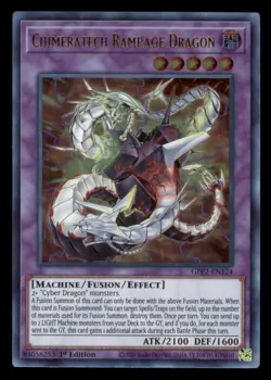 Yugioh Chimeratech Rampage Dragon #GFP2-EN124 Ghosts the Past: 2nd Haunting LP - Image 1