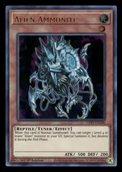 Yugioh Alien Ammonite #GFP2-EN100 Ghosts From the Past: The 2nd Haunting LP - Image 1
