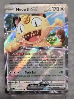 Meowth EX 62/88 Double Rare Perfect Order Mega Evolution Pokemon TCG POR ABILITY - Image 1