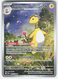 Pokemon tcg ME04: Chaos Rising Ampharos Near Mint or Better - Image 1