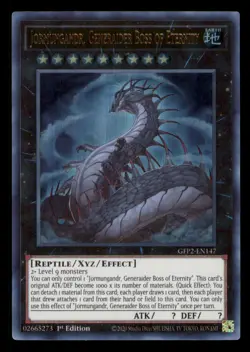 Yugioh Jormungandr, Generaider Boss of Eternity #GFP2-EN147 Past:2nd Haunting LP - Image 1