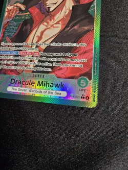 Bandai One Piece Dracule Mihawk OP14-020 The Seven Warlords Leader Alt Art Foil - Image 5