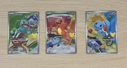 Pokemon TCG First Partner Illustration Collection Series 1 Kanto GEN 1 Starters - Image 1