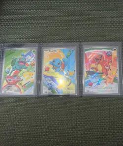 Pokemon TCG First Partner Illustration Collection Series 1 Kanto GEN 1 Starters - Image 1