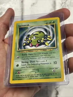 Pokemon Neo Genesis - Spinarak Pokemon Card 75/111 UNLIMITED EDITION VTG NM WOTC - Image 2