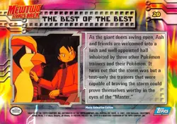 THE BEST OF THE BEST #20 - BLUE Logo - MEWTWO SB - TOPPS POKEMON CARD - LP/MP - Image 2