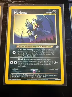 Vintage Pokemon Card Lot WOTC Team Rocket Neo Revelation Base Set 2 Dark Raticat - Image 3