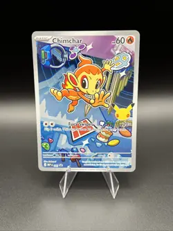 Chimchar 041 Black Star Promo Pokemon First Partner Collection Holo Full Art NM - Image 1
