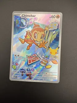 Chimchar 041 Black Star Promo Pokemon First Partner Collection Holo Full Art NM - Image 3