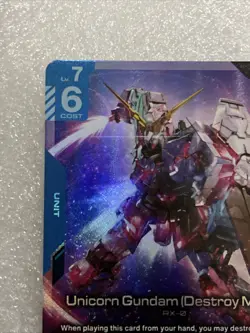 Unicorn Gundam (Destroy Mode) Foil - GD01-002 NM - TCG Card Game - Image 2