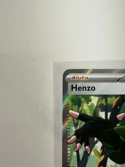 Atticus/Hanzo Prismatic Evolutions Pokemon TCG Full Art Trainer Card Italian - Image 2