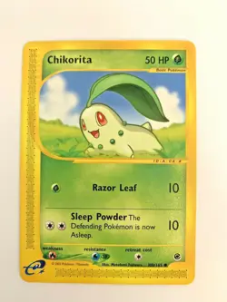 CHIKORITA - Expedition Base Set - 100/165 - Pokemon e-Card Series - 2002 -EXC-NM - Image 1