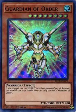Guardian of Order - BLHR-EN075 - Ultra Rare - 1st Edition Lightly Played, Englis - Image 1