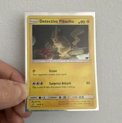 Pikachu Detective Pikachu 10/18 Holo Rare Pokemon TCG Card 90HP 2019 EN - Image 1