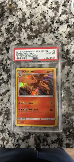 The Pokemon Company Charizard 5/18 Detective Pikachu Holo Rare EN 2019 PSA 10 - Image 1