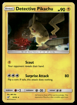 Pokemon TCG - Detective Pikachu - Detective Pikachu 10/18 Holo - P - Image 1