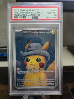 2023 Pokemon Van Gogh Pikachu With Grey Felt Hat SVP 085 PSA 10 - Image 3