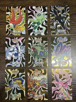Pokemon Database Attack 2 Set Gold Foil Set FULL SET 9 CARDS - Image 1